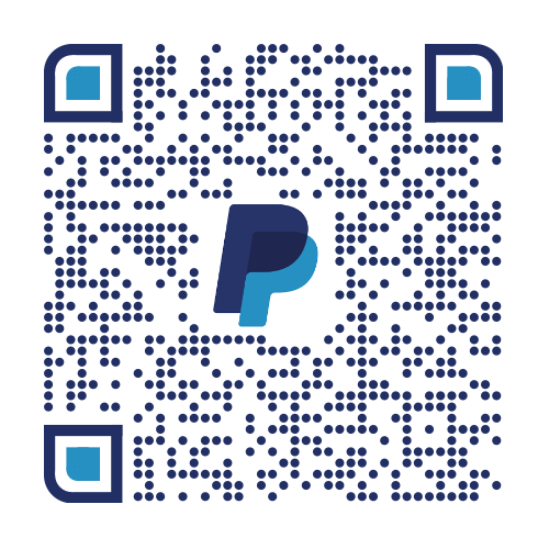 QR code to donate via PayPal